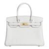 Копия сумки женская Hermès Birkin 30 Craie Togo Gold Hardware — фото товара LuxuryWatch
