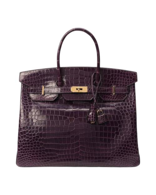 Копия сумки женская Hermès Birkin 35 Crocodile Porosus — фото товара LuxuryWatch