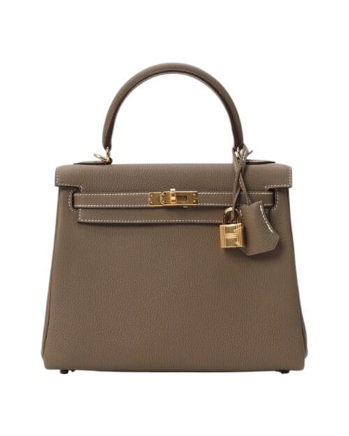 Сумка женская Hermès Kelly 25 Togo Dark Beige