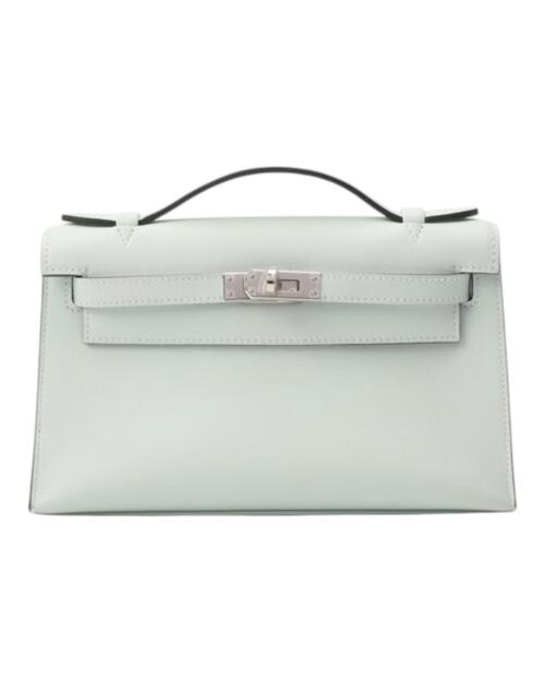 Сумка женская Hermès Kelly Pochette Swift Light Green