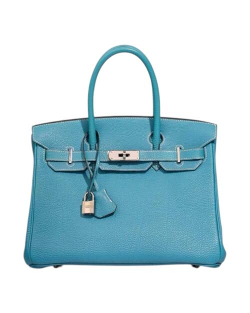 Копия сумки женская Hermès Birkin 30 Togo Blue Jean — фото товара LuxuryWatch