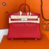 Копия сумки женская Hermès Birkin 25 Touch Crocodile Red — фото товара LuxuryWatch