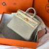 Копия сумки женская Hermès Birkin 25 Beton Matte Alligator Gold Hardware — фото товара LuxuryWatch