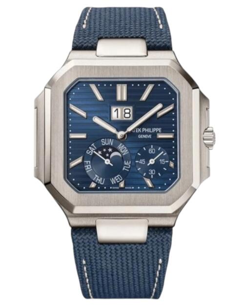 Реплика часов Patek Philippe Cubitus Platinum Blue 5822P-001 — фото товара LuxuryWatch