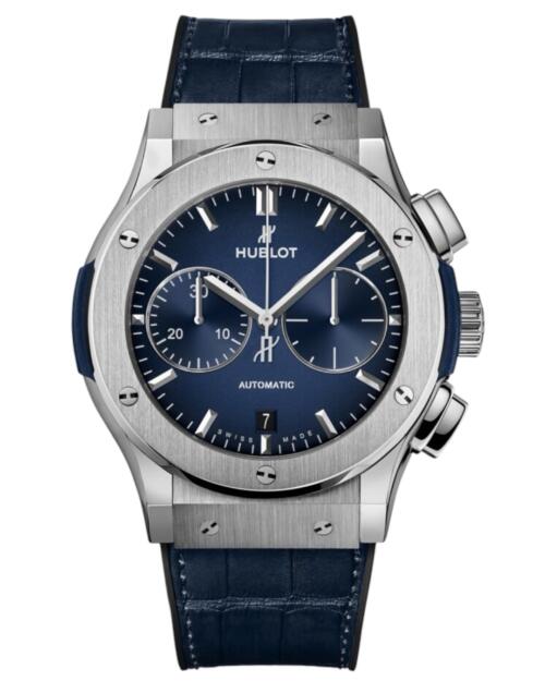 Реплика часов Hublot Classic Fusion Blue Chronograph 45 мм 521.NX.7170.LR — фото товара LuxuryWatch