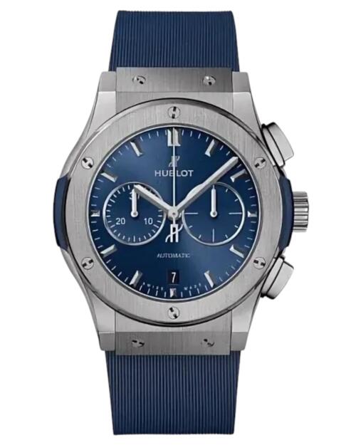 Реплика часов Hublot Classic Fusion Blue Chronograph 45 мм 521.NX.7170.LR — фото товара LuxuryWatch
