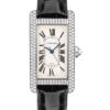 Реплика часов Cartier Tank Medium White Gold Diamonds WB710002 — фото товара LuxuryWatch