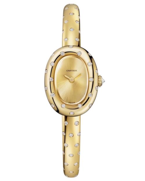 Реплика часов Cartier Baignoire Mini Bangle Apoir WJBA0063 — фото товара LuxuryWatch