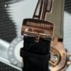 Реплика часов Audemars Piguet Royal Oak Chronograph 26240OR.OO.D404CR.02, зелёный циферблат на чёрном кожаном ремешке — фото товара LuxuryWatch