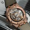 Реплика часов Audemars Piguet Royal Oak Chronograph 26240OR.OO.D404CR.02, зелёный циферблат на зелёном кожаном ремешке — фото товара LuxuryWatch