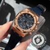 Реплика часов Audemars Piguet Royal Oak Chronograph 26240OR.OO.D315CR.02, синий циферблат с синими регистрами на синей коже — фото товара LuxuryWatch