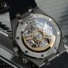 Реплика часов Audemars Piguet Royal Oak Chronograph 26240ST.OO.1320ST.07, серебристый циферблат на чёрном каучуковом ремешке — фото товара LuxuryWatch