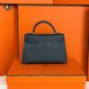 Копия сумки женская Hermès Kelly Mini 20 Bleu Navy Epsom — фото товара LuxuryWatch