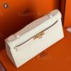 Копия сумки женская Hermès Kelly Pochette Swift Clutch Craie — фото товара LuxuryWatch