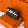 Копия сумки женская Hermès Kelly Pochette Swift Noir Gold Hardware — фото товара LuxuryWatch
