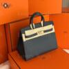 Копия сумки женская Hermès Birkin 25 Bleu Saphir Epsom — фото товара LuxuryWatch