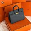 Копия сумки женская Hermès Birkin 25 Bleu Saphir Epsom — фото товара LuxuryWatch