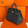 Копия сумки женская Hermès Birkin 25 Bleu Saphir Epsom — фото товара LuxuryWatch