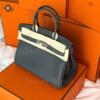 Копия сумки женская Hermès Birkin 30 Touch Grey Togo & Shiny Niloticus Crocodile — фото товара LuxuryWatch