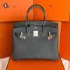 Копия сумки женская Hermès Birkin 30 Touch Grey Togo & Shiny Niloticus Crocodile — фото товара LuxuryWatch
