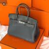 Копия сумки женская Hermès Birkin 30 Touch Grey Togo & Shiny Niloticus Crocodile — фото товара LuxuryWatch