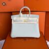 Копия сумки женская Hermès Birkin 25 Touch Craie Togo & Shiny Alligator — фото товара LuxuryWatch