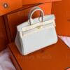 Копия сумки женская Hermès Birkin 25 Touch Craie Togo & Shiny Alligator — фото товара LuxuryWatch