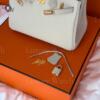 Копия сумки женская Hermès Birkin 25 Touch Craie Togo & Shiny Alligator — фото товара LuxuryWatch