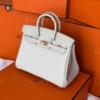 Копия сумки женская Hermès Birkin 25 Touch Craie Togo & Shiny Alligator — фото товара LuxuryWatch