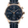 Реплика часов IWC Schaffhausen Portugieser Chronograph 41 mm Blue Dial IW371614 — фото товара LuxuryWatch