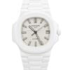 Реплика часов Patek Philippe Nautilus 5711 AET REMOULD Full White Ceramic — фото товара LuxuryWatch