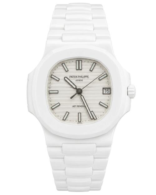 Реплика часов Patek Philippe Nautilus 5711 AET REMOULD Full White Ceramic — фото товара LuxuryWatch