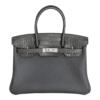 Копия сумки женская Hermès Birkin 30 Touch Grey Togo & Shiny Niloticus Crocodile — фото товара LuxuryWatch