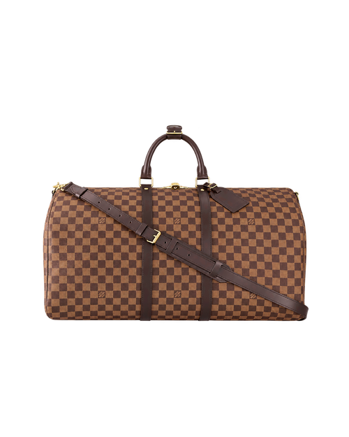 Копия сумки Дорожная сумка Louis Vuitton Keepall Bandoulière 55 N41414 — фото товара LuxuryWatch