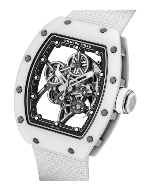 Реплика часов Richard Mille RM 55-01 White Quartz TPT® — фото товара LuxuryWatch