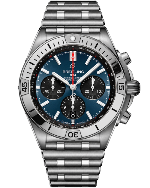 Реплика часов Breitling Chronomat AB0134101C1A1 — фото товара LuxuryWatch