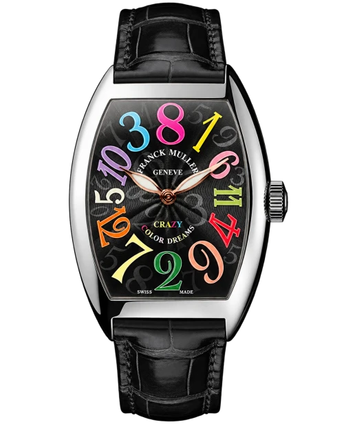 Реплика часов Franck Muller Crazy Hours 8880-CH-COL-DRM, цветные цифры — фото товара LuxuryWatch