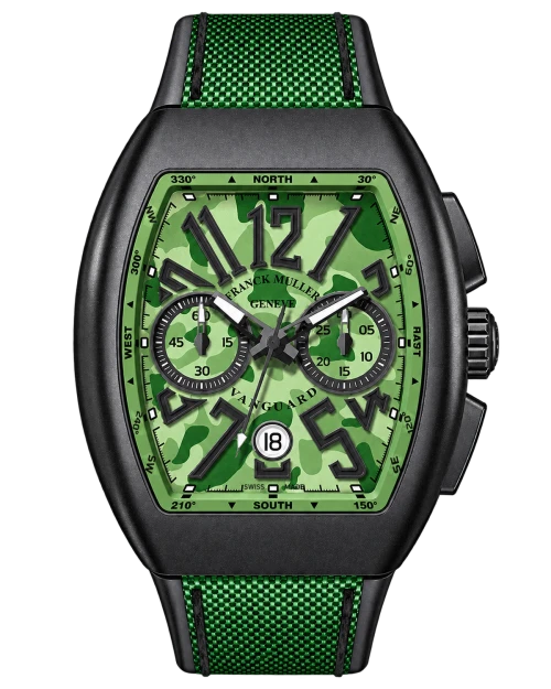 Реплика часов Franck Muller Vanguard Camouflage Chronograph V45-CC-DT-CAMOU-TTNRMC-VE — фото товара LuxuryWatch