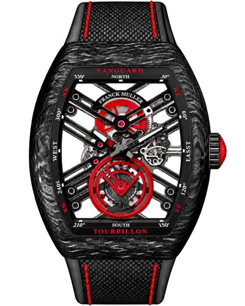 Реплика часов Franck Muller Vanguard Tourbillon V45-T-SQT-CARBON-ER — фото товара LuxuryWatch