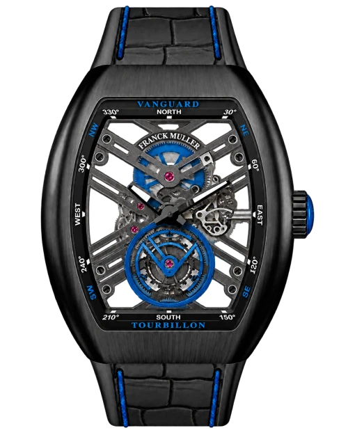 Реплика часов Franck Muller Vanguard Tourbillon V45-T-SQT-TTNRBR-BL — фото товара LuxuryWatch