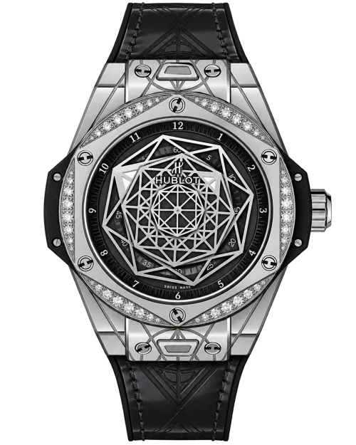 Реплика часов Hublot Big Bang Sang Bleu One Click 465.SS.1117.VR.1204 — фото товара LuxuryWatch