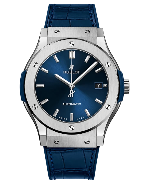 Реплика часов Hublot Classic Fusion 542.NX.7170.LR, синий циферблат — фото товара LuxuryWatch
