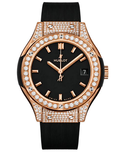 Реплика часов Hublot Classic Fusion 581.OX.1181.RX.1704, инкрустация корпуса — фото товара LuxuryWatch
