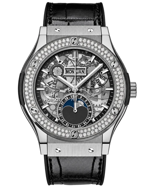 Реплика часов Hublot Classic Fusion Aerofusion Moonphase 547.NX.0170.LR.1104 — фото товара LuxuryWatch