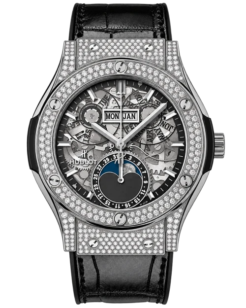 Реплика часов Hublot Classic Fusion Aerofusion Moonphase 547.NX.0170.LR.1704 — фото товара LuxuryWatch