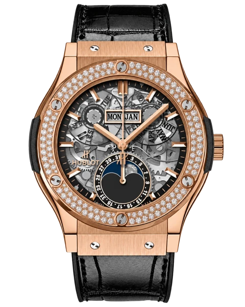 Реплика часов Hublot Classic Fusion Aerofusion Moonphase 547.OX.0180.LR.1104 — фото товара LuxuryWatch