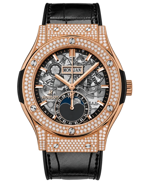 Реплика часов Hublot Classic Fusion Aerofusion Moonphase 547.OX.0180.LR.1704 — фото товара LuxuryWatch