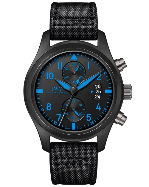 Реплика часов IWC Big Pilot’s Watch Chronograph Top Gun IW388003 — фото товара LuxuryWatch