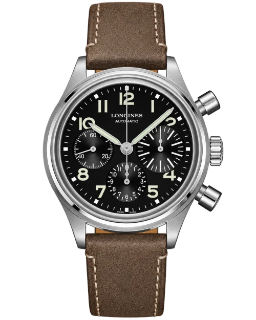 Реплика часов Longines Avigation Big Eye Chronograph L2.816.4.53.2 — фото товара LuxuryWatch