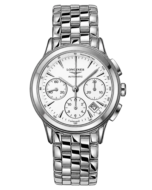 Реплика часов Longines Flagship Chronograph L4.803.4.12.6 — фото товара LuxuryWatch